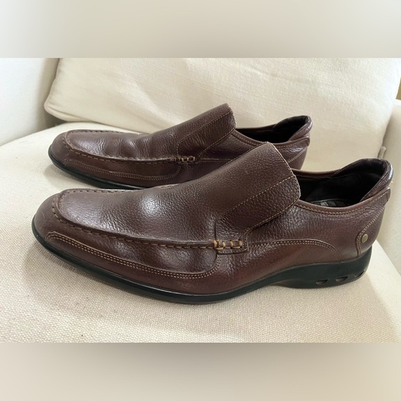 Cole Haan Brown Leather Slip On Driving Loafer Dress Shoes Mens Size 12 - Picture 1 of 5